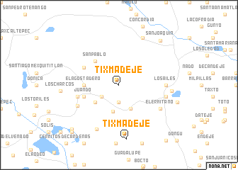 map of Tixmadeje