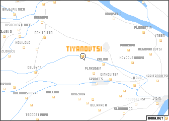 map of Tiyanovtsi