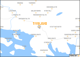 map of Tiyelevo