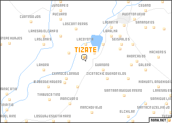 map of Tizate