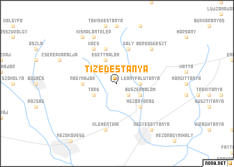 map of Tizedestanya