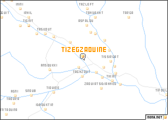 map of Tizegzaouine