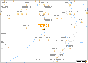 map of Tizert