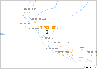 map of Tizguine