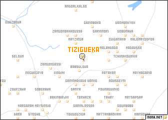 map of Tiziguéka