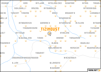 map of Tizi Moust