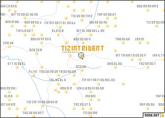 map of Tizi-n-Trident