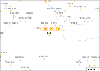 map of Tizi Oussem