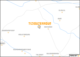 map of Tizi Ou Zemmour