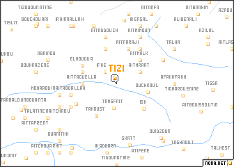 map of Tizi
