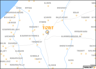 map of Tiznit