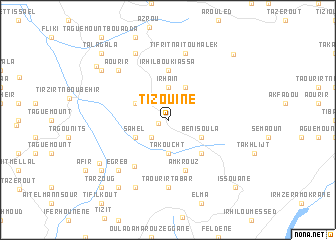 map of Tizouine