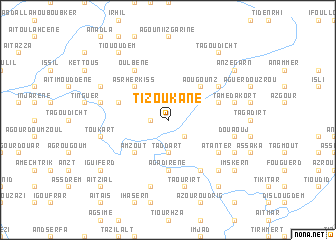 map of Tizoukane