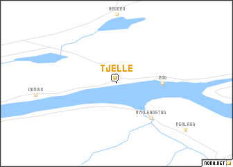 map of Tjelle