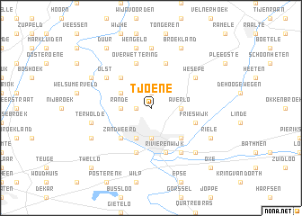 map of Tjoene