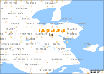 map of Tjørnehoved