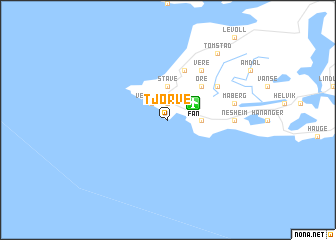 map of Tjørve
