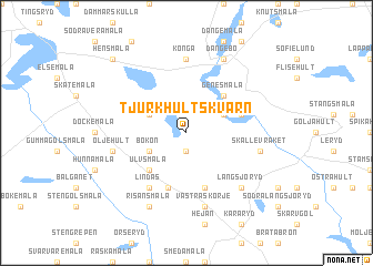 map of Tjurkhultskvarn
