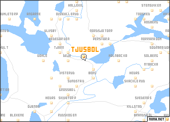 map of Tjusbol