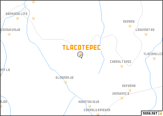 map of Tlacotepec