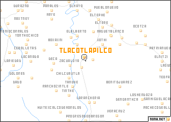 map of Tlacotlapilco