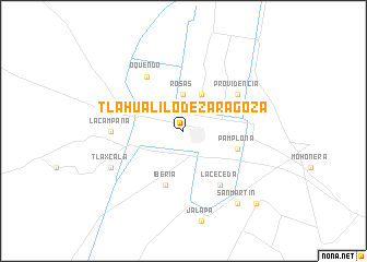map of Tlahualilo de Zaragoza
