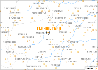 map of Tlahuiltepa