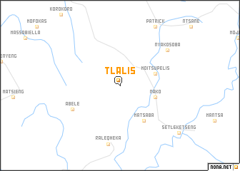 map of Tlalis