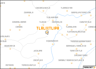 map of Tlalixtlipa