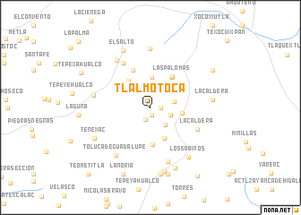 map of Tlalmotoca