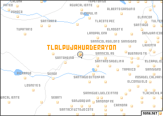 map of Tlalpujahua de Rayón