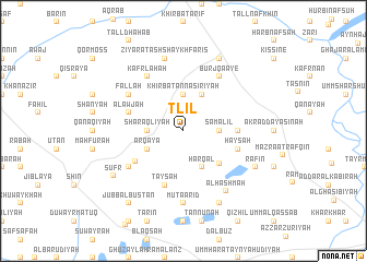 map of Ţlīl