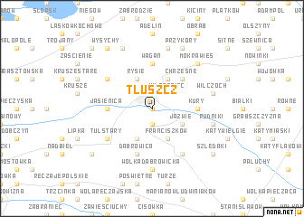 map of Tłuszcz