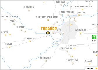 map of Toad Hop