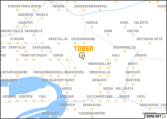 map of Toben