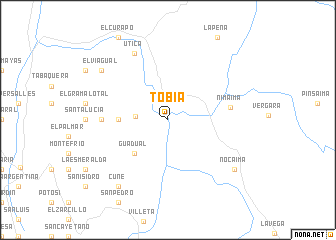 map of Tobia