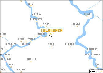 map of Tocahuara
