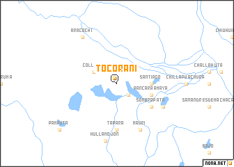 map of Tocorani
