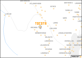 map of Tocotá