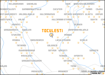 map of Toculeşti
