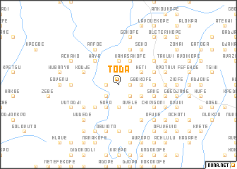map of Toda
