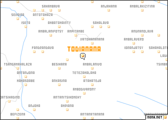 map of Todianana