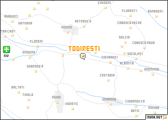 map of Todireşti