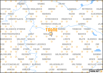 map of Todně