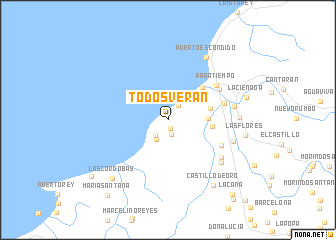 map of Todos Verán