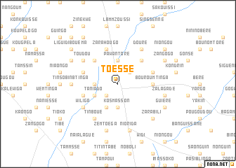 map of Toéssé