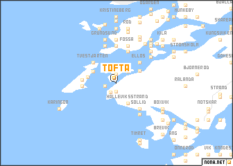 map of Tofta