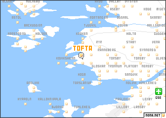 map of Tofta