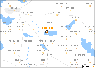 map of Tofta