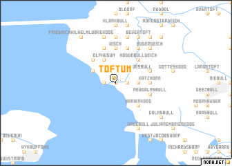 map of Toftum